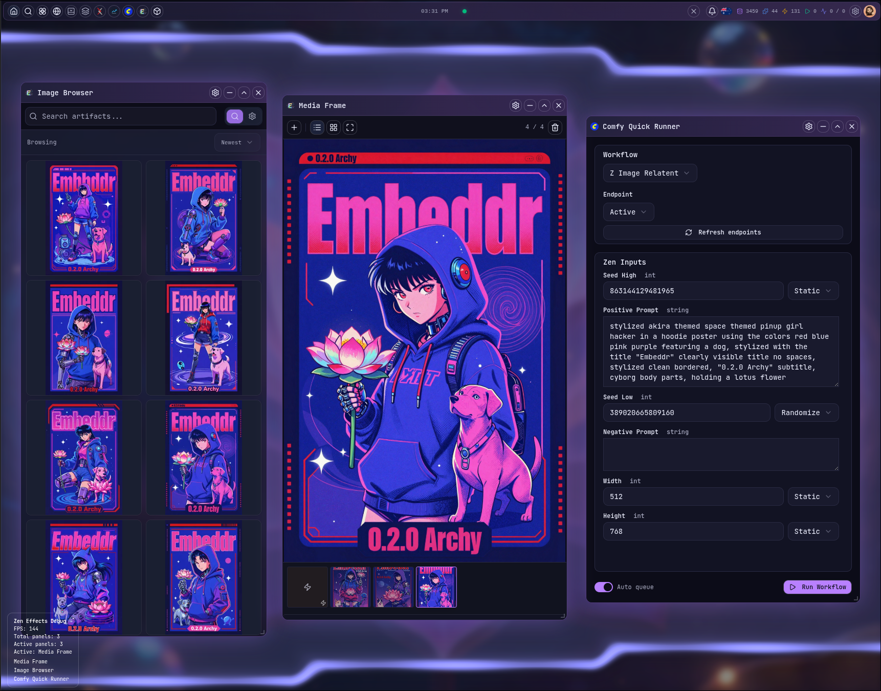 Plugin-driven workflows with ComfyUI
